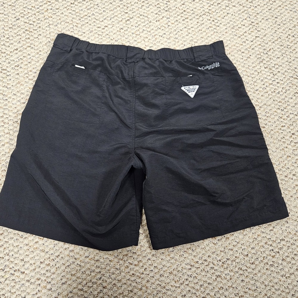 Columbia PFG Cargo‎ Fishing Hiking Black Shorts Men's 38x10 Omni-Shade - Picture 5 of 7